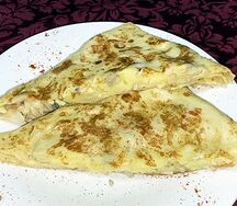 Блин с картошкой и грибами