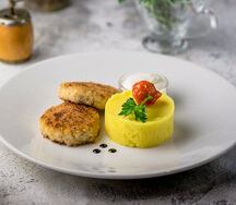 Котлеты из курицы с пюре