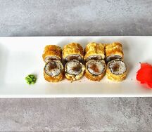 Темпура с лососем мини