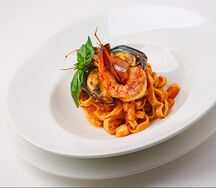 Тальятелле с морепродуктами