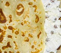 Блины с творожной массой