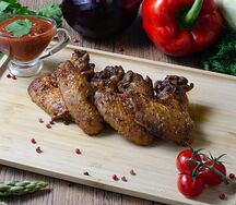 Шашлык из куриных крыльев на мангале