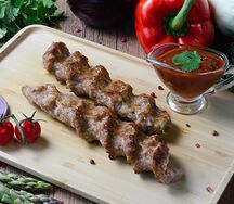 Люля-кебаб из говядины и свинины