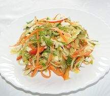 Салат Капуста с корейской морковкой