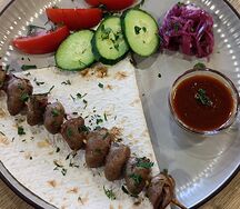 Шашлык из куриных сердечек
