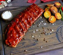 Ребро от ШЕФА кисло-сладким карамельным соусом 