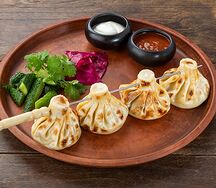 Хинкали на мангале