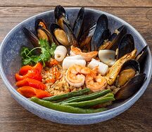 Плов с морепродуктами