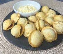 Жареные пельмени