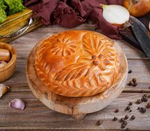 Пирог с мясом и капустой