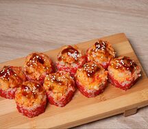 Запеченный ролл с креветкой