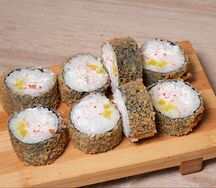 Темпура ролл с крабом и креветками