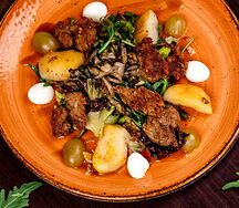 Теплый салат с куриной печенью