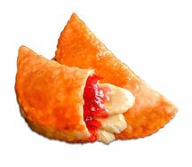 Чебурек с клубникой и бананом