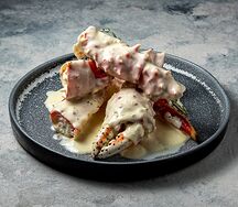 Камчатский краб в сливочном соусе