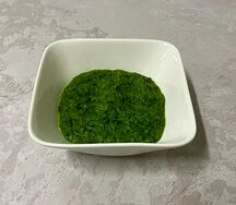 Шпинат в сливочном соусе