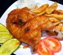 Курица жареная