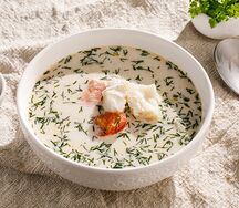 Уха по-фински со сливками