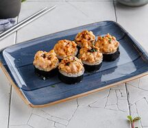 Запеченный ролл с гребешком