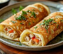 Блинчики с курицей