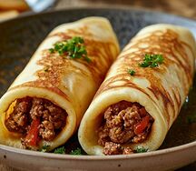 Блинчики с мясом