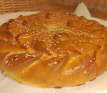 Пирог с картофелем и грибами