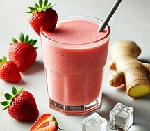 Смузи клубнично-апельсиновая буря