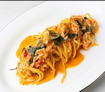 Домашняя паста с крабом