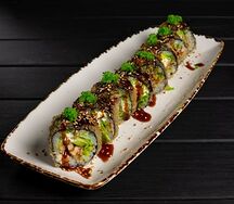 Тёплый ролл темпура с угрем