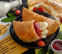 С клубникой и бананом