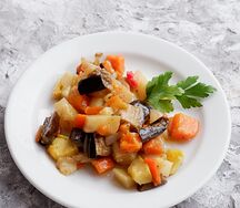 Рагу с баклажанами