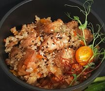Тяхан с курицей