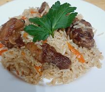 Плов по-узбекски с бараниной