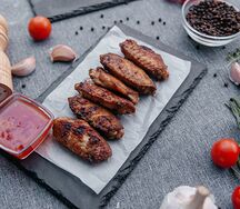 Крылья на мангале в соусе BBQ