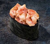 Острые суши с креветкой