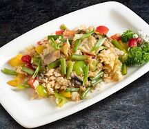 Теппаньяки Рис с овощами