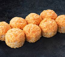 Острый ролл с лососем Lux