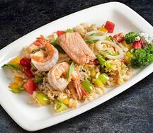 Теппаньяки рис с морепродуктами