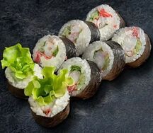 Весенний ролл с креветкой и имбирем