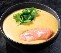 Сырный суп с лососем