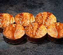 Запеченный ролл с курицей