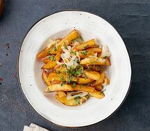 Картофель с жареными грибами