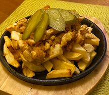 Сковородка по-русски с курицей