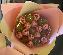 Букет из 19 клубник в шоколаде