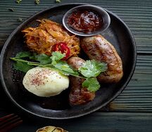 Колбаски мюнхенские из свинины