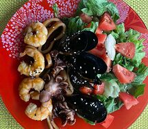 Салат Дары моря