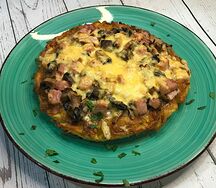 Патее с ветчиной и грибами