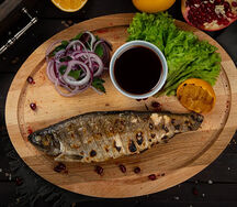 Сибас на углях