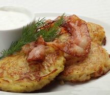 Домашние драники с беконом