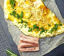 Омлет с ветчиной и сыром 